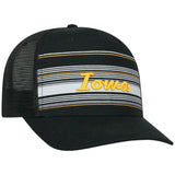 Iowa Hawkeyes TOW Black "2Iron" Structured Mesh Adj. Hat Cap - Sporting Up