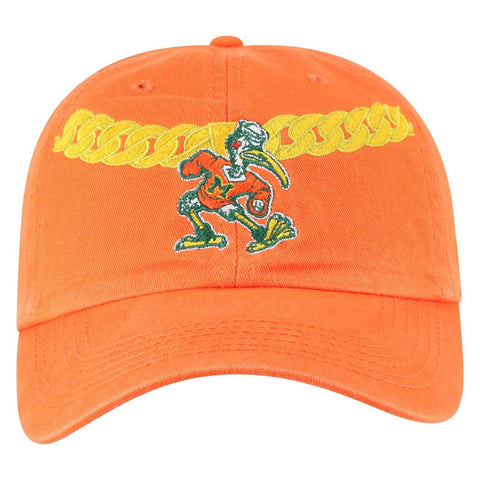 Achetez l'équipage orange « chaîne de chiffre d'affaires » de remorquage des ouragans de Miami adj. chapeau casquette - faire du sport