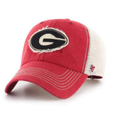 Georgia Bulldogs 47 Brand Rust Red Northport Clean Up Mesh Adj. Slouch Hat Cap - Sporting Up