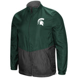 Michigan state spartans "halfback" reversible polar polar/chaqueta de lluvia - deportivo