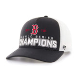 Boston Red Sox 2018 World Series Champions 47 Brand Black MVP Mesh Hat Cap - Sporting Up