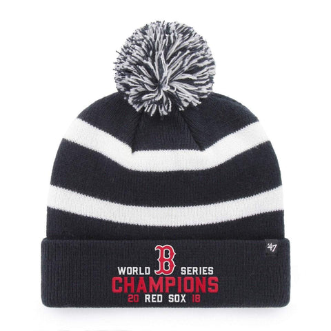 Shop Boston Red Sox 2018 World Series Champions 47 Brand Breakaway Beanie Cap - Sporting Up