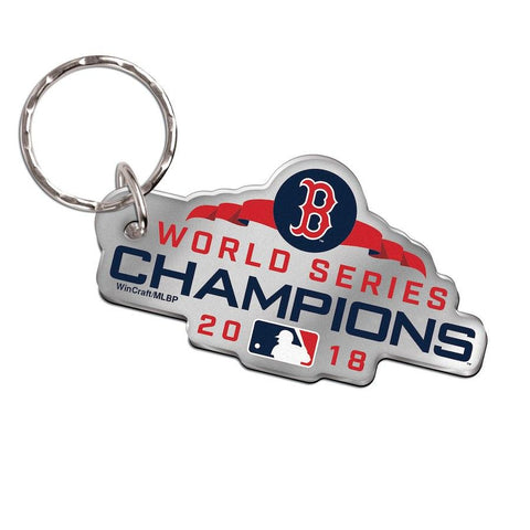 Porte-clés métallique Wincraft des champions de la série mondiale MLB des Red Sox de Boston 2018 - faire du sport