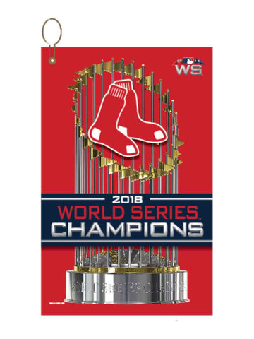 Toalla deportiva con ojal para fanáticos de los campeones de la Serie Mundial de la MLB de los Boston Red Sox 2018 - Sporting Up