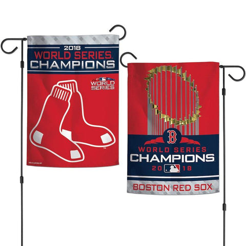 Boston Red Sox 2018 MLB World Series Champions Wincraft Drapeau de jardin double face – Sporting Up