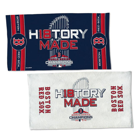 Shop Boston Red Sox 2018 MLB World Series Champions Official Locker Room Towel - Sporting Up
