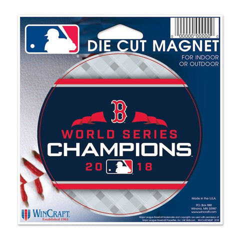Boston Red Sox 2018 MLB World Series Champions Wincraft gestanzter Magnet – sportlich