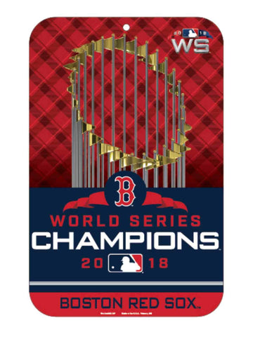Boston Red Sox 2018 MLB World Series Champions WinCraft Styrene Wall Sign - Sporting Up