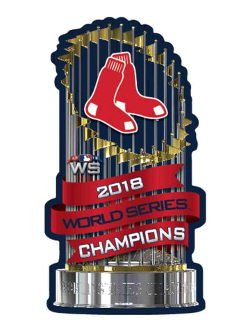 Boston red sox 2018 mlb campeones de la serie mundial trofeo wincraft letrero de madera - sporting up