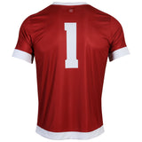 Wisconsin Badgers Under Armour Flawless Red #1 Light Speed Soccer Jersey - Sporting Up