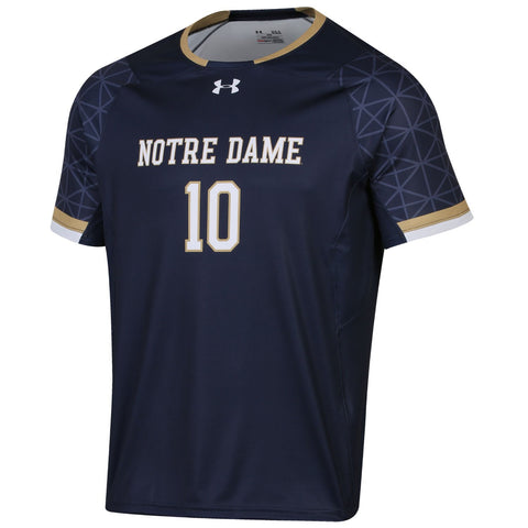 Shop Notre Dame Fighting Irish Under Armour Navy #10 Light Speed Soccer Jersey - Sporting Up