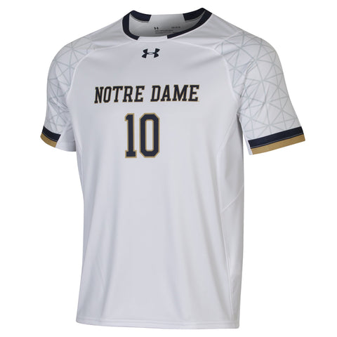 Notre Dame Fighting Irish Under Armour White #10 Light Speed ​​Soccer Jersey - Sporting Up