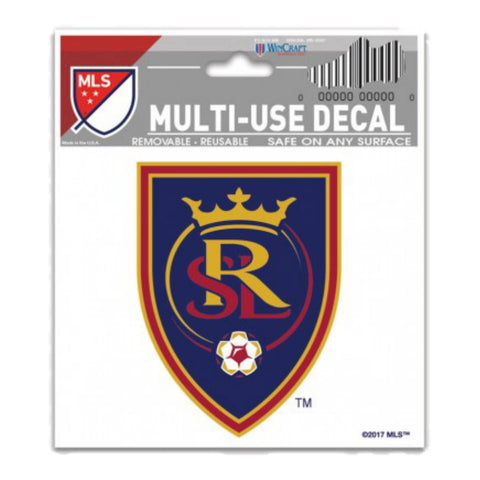 Real Salt Lake MLS WinCraft abnehmbarer, wiederverwendbarer Mehrzweck-Aufkleber (7,6 x 10 cm) – Sporting Up
