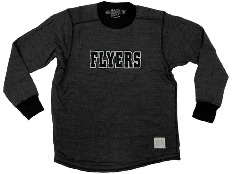 Camiseta holgada de manga larga suave y negra gris retro de la marca Philadelphia Flyers - sporting up