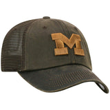 Michigan Wolverines TOW Brown "Chestnut" Style Mesh Adj. Strap Relax Hat Cap - Sporting Up