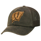 Wisconsin Badgers TOW Brown "Chestnut" Style Mesh Adj. Strap Relax Hat Cap - Sporting Up