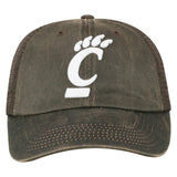 Cincinnati Bearcats TOW Brown "Chestnut" Style Mesh Adj. Strap Relax Hat Cap - Sporting Up