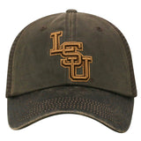 LSU Tigers TOW Brown "Chestnut" Style Mesh Adj. Strap Relax Hat Cap - Sporting Up