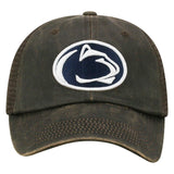 Penn state nittany lejon blåsa brun "kastanj" stil mesh adj. slappna av hattmössa - idrottande upp
