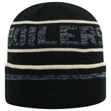 Purdue Boilermakers TOW Black Striped "Effect" Style Cuffed Knit Beanie Cap - Sporting Up