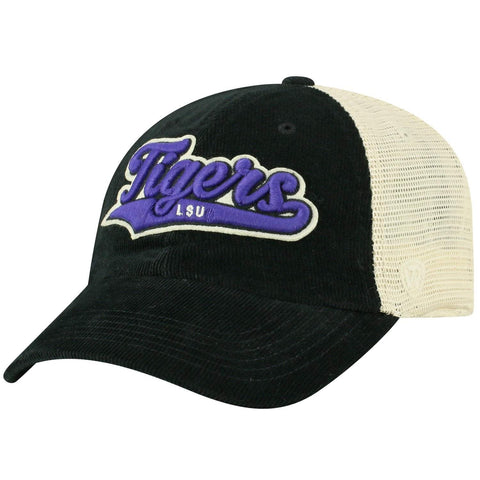 Lsu Tigers Tow « Rebel » en velours côtelé et en maille snapback relax hat cap - sporting up
