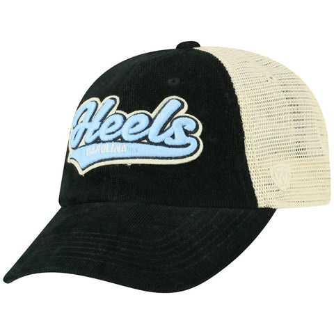 Shop North Carolina Tar Heels TOW "Rebel" Corduroy & Mesh Snapback Relax Hat Cap - Sporting Up