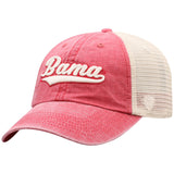 Alabama Crimson Tide TOW Red "Raggs" Mesh Script Logo Snapback Slouch Hat Cap - Sporting Up