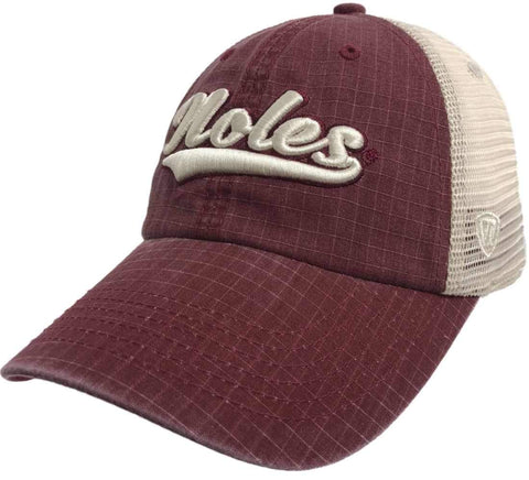 Boutique Florida State Seminoles Tow Garnet "Raggs" Mesh script Snapback Slouch Hat Cap - Sporting Up