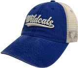 Kentucky Wildcats TOW Blue "Raggs" Mesh Script Logo Snapback Slouch Hat Cap - Sporting Up