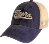 LSU Tigers TOW Purple "Raggs" Mesh Script Logo Snapback Slouch Hat Cap - Sporting Up