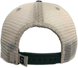Michigan State Spartans TOW Green "Raggs" Mesh Script Snapback Slouch Hat Cap - Sporting Up