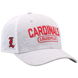 Louisville Cardinals TOW Gray "Notch II" Mesh Structured Snapback Hat Cap - Sporting Up