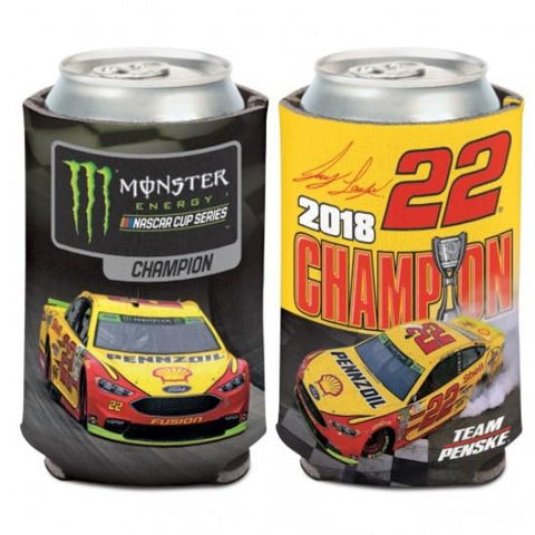 Shop Joey Logano #22 2018 NASCAR Monster Energy Cup Champion WinCraft Can Cooler - Sporting Up