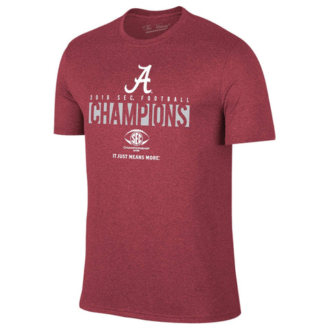 Camiseta del vestuario de los campeones de fútbol universitario de Alabama Crimson Tide 2018 Sec - Sporting Up