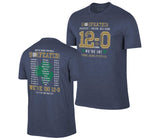 Notre Dame Fighting Irish 2018 Undefeated Perfect Season 12-0 Navy T-Shirt - Sporting Up