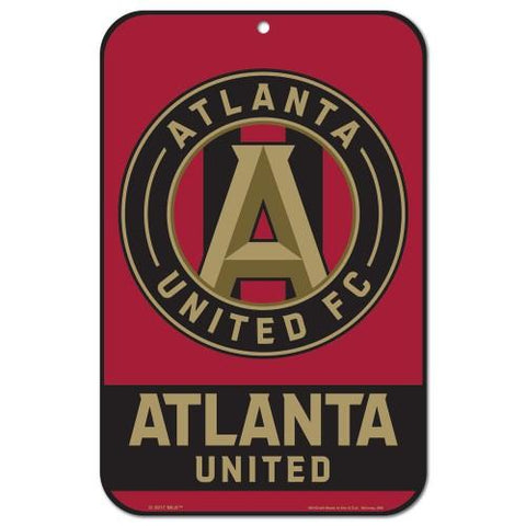 Shop Atlanta United FC WinCraft Team Colors Plastic Wall Sign (11" x 17") - Sporting Up