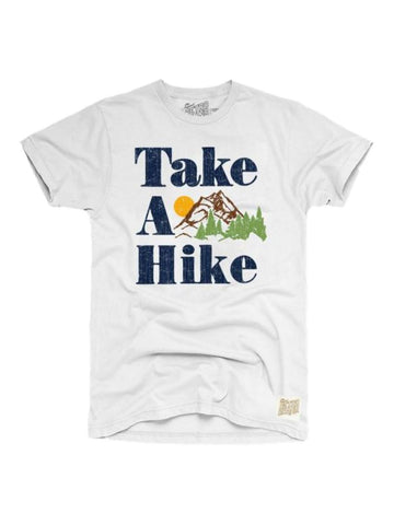 Shop Take a Hike Retro Brand White 100% Cotton Short Sleeve Crew T-Shirt - Sporting Up