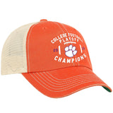 Clemson Tigers 2018-2019 Football National Champions Orange Mesh Adj. Hat Cap - Sporting Up
