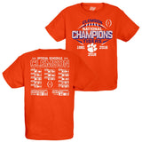 Clemson Tigers 2018-2019 Football National Champions YOUTH Short Sleeve T-Shirt - Sporting Up