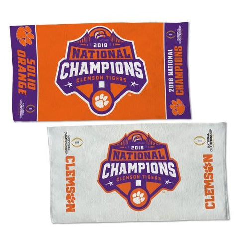 Shop Clemson Tigers 2018-2019 Football National Champions WinCraft Locker Room Towel - Sporting Up