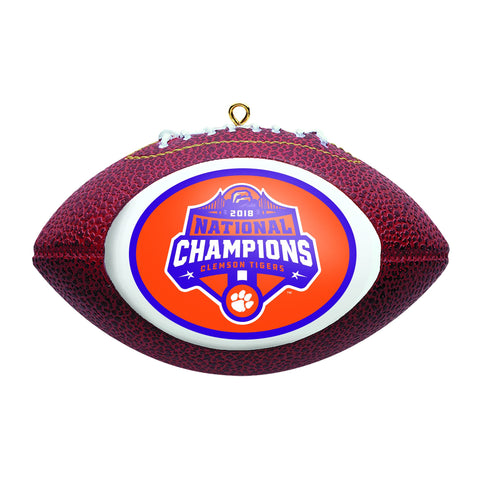 Shop Clemson Tigers 2018-2019 CFP National Champions Football Christmas Tree Ornament - Sporting Up