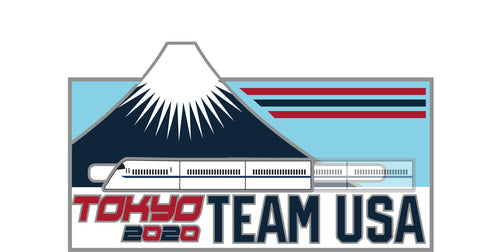 Shop 2020 Summer Olympics Tokyo Japan "Team USA" Bullet Train Lapel Pin (Train Moves) - Sporting Up