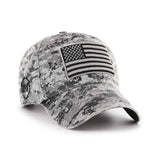 Operation Hat Trick OHT American Flag 47 Brand Gray Digital Camo Relax Hat Cap - Sporting Up