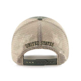 Operation Hat Trick OHT American Flag 47 Brand Moss Trawler Mesh Relax Hat Cap - Sporting Up