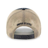 Operation Hat Trick OHT American Flag 47 Brand Navy Trawler Mesh Relax Hat Cap - Sporting Up