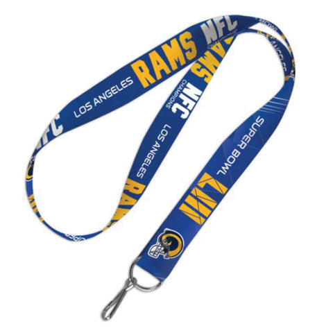 Shop Los Angeles Rams 2018-2019 Super Bowl LIII NFC Champions Durable Lanyard - Sporting Up