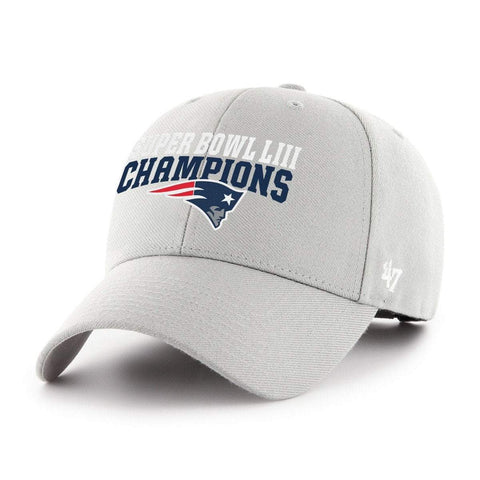 Casquette New England Patriots 2018-2019 Super Bowl LIII Champions Gris Mvp Adj - Sporting Up