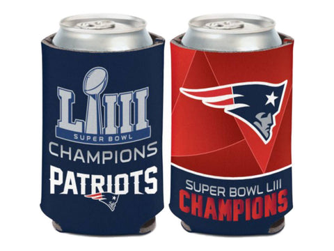 Shop New England Patriots 2018-2019 Super Bowl LIII Champions Drink Can Cooler - Sporting Up