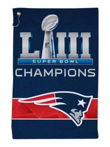 Shop New England Patriots 2018-2019 Super Bowl LIII Champions Golf Towel with Hook - Sporting Up
