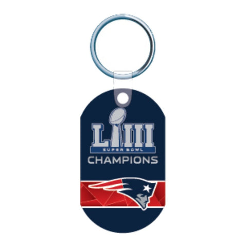 Shop New England Patriots 2018-2019 Super Bowl LIII Champions Aluminum Keychain - Sporting Up